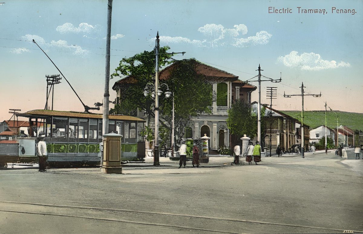 Electric Tramway, Penang 1910's