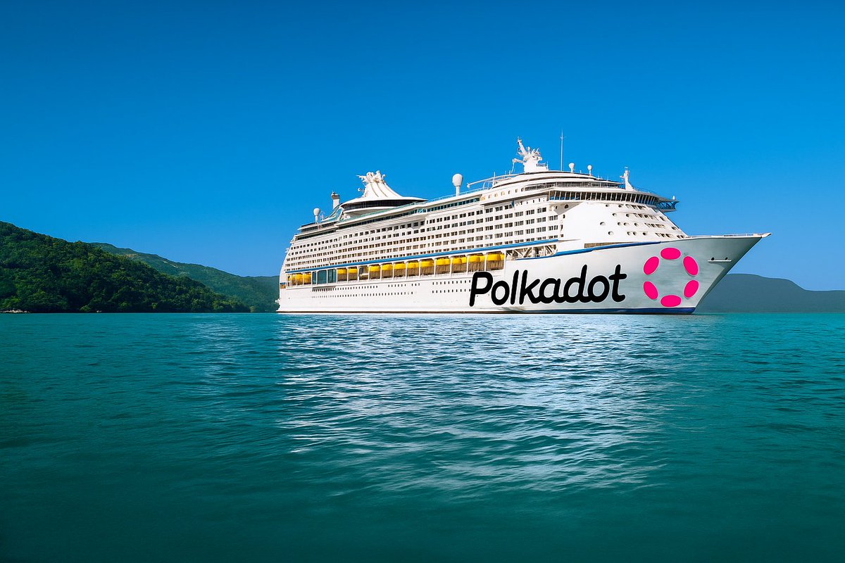 AndreyMcQueen's tweet photo. GM POLKADOT FAM!

 🚢 Welcome aboard the most luxurious liner in Web3! 

While other projects are sailing in small boats, we are cruising on a superliner! 

All aboard the luxurious express to multichain paradise! 🥂⚡

 #LuxuryWeb3 #PolkadotCruise #FirstClassOnly