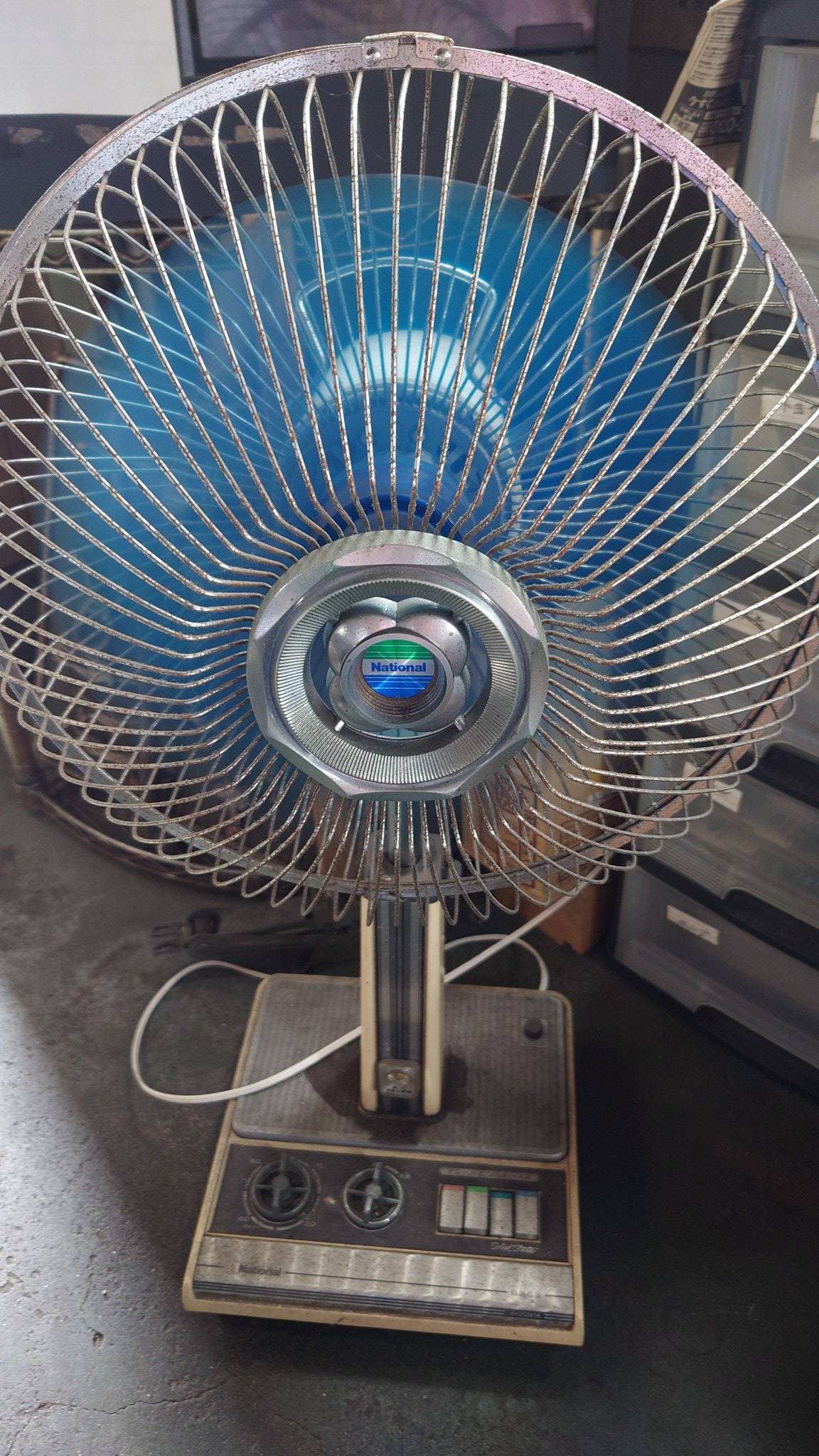 ナショナル扇風機 Yahoo!オークション - National レトロ扇風機 ナショナル 扇風機