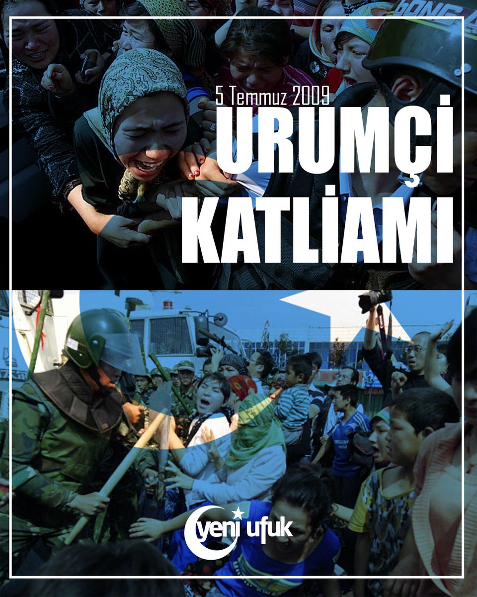 5 Temmuz 2009'da, Çin emperyalizmi tarafından uğradıkları zulme karşı adalet arayan masum soydaşlarımız, Doğu Türkistan'da zalimce katledilmiştir. Şehit olan soydaşlarımızı rahmetle anıyoruz.

#yeniufukdergisi #urumçikatliamı