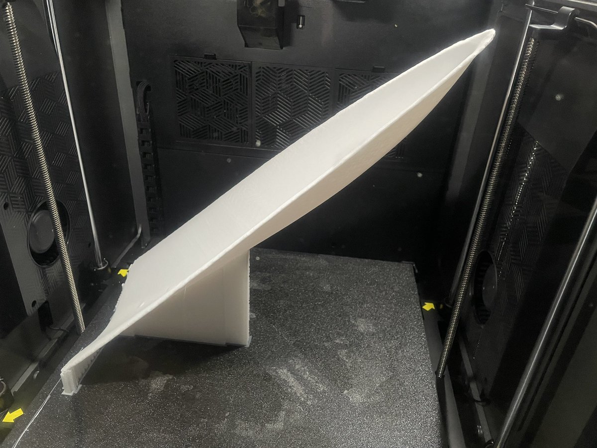 Max Funkner (@maxfunkner) on Twitter photo Another interesting print on my <a href="/Creality3dP/">CREALITY 3D Printer</a> K2 Plus. Supports placed similarly to how they would be for resin 3D printing - I am surprised that it’s worked. Scanned, scaled, and printed a speedy RC boat hull 🚤 #3DPrinting Another interesting print on my <a href="/Creality3dP/">CREALITY 3D Printer</a> K2 Plus. Supports placed similarly to how they would be for resin 3D printing - I am surprised that it’s worked. Scanned, scaled, and printed a speedy RC boat hull 🚤 #3DPrinting