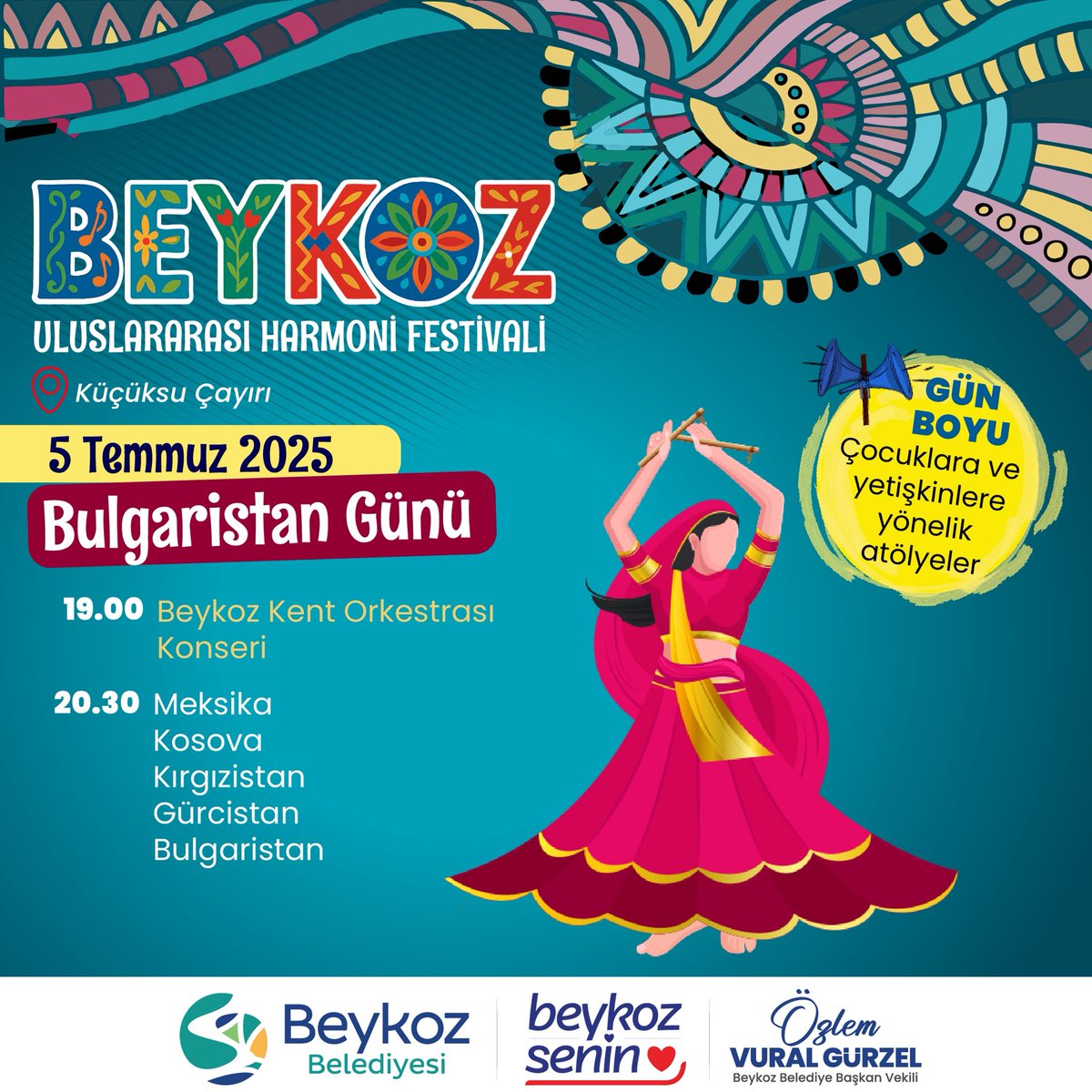 Balkan Futbolu (@balkanfutbolu) on Twitter photo 🇧🇬🇹🇷 | Bugün Harmoni Takvimi'nde Bulgaristan Günü!
Beykoz Uluslararası Harmoni Festivali'nin 3. gününde dans ve müzikle Küçüksu Çayırı'ndayız!
💚 #BeykozSenin #HarmoniFestivali #Beykoz
Günün programı: <a href="/Beykoz_Bld/">Beykoz Belediyesi</a> - <a href="/Erkut_Tekin/">Erkut Tekin</a> 🇧🇬🇹🇷 | Bugün Harmoni Takvimi'nde Bulgaristan Günü!
Beykoz Uluslararası Harmoni Festivali'nin 3. gününde dans ve müzikle Küçüksu Çayırı'ndayız!
💚 #BeykozSenin #HarmoniFestivali #Beykoz
Günün programı: <a href="/Beykoz_Bld/">Beykoz Belediyesi</a> - <a href="/Erkut_Tekin/">Erkut Tekin</a>