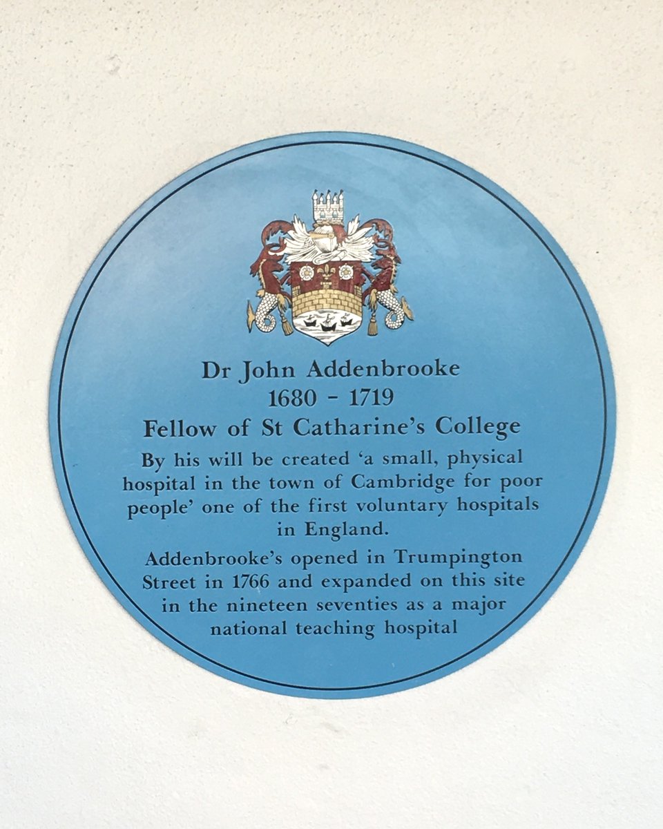 St Catharine's College (@catz_cambridge) on Twitter photo As the NHS reaches its 77th birthday today, we want to celebrate connections starting centuries before the NHS was created when Dr John Addenbrooke left us £4,500 to found Addenbrooke's Hospital, which we opened after his death. Find out more: caths.cam.ac.uk/history-of-med…
📸<a href="/CUH_NHS/">Cambridge University Hospitals NHS</a> As the NHS reaches its 77th birthday today, we want to celebrate connections starting centuries before the NHS was created when Dr John Addenbrooke left us £4,500 to found Addenbrooke's Hospital, which we opened after his death. Find out more: caths.cam.ac.uk/history-of-med…
📸<a href="/CUH_NHS/">Cambridge University Hospitals NHS</a>