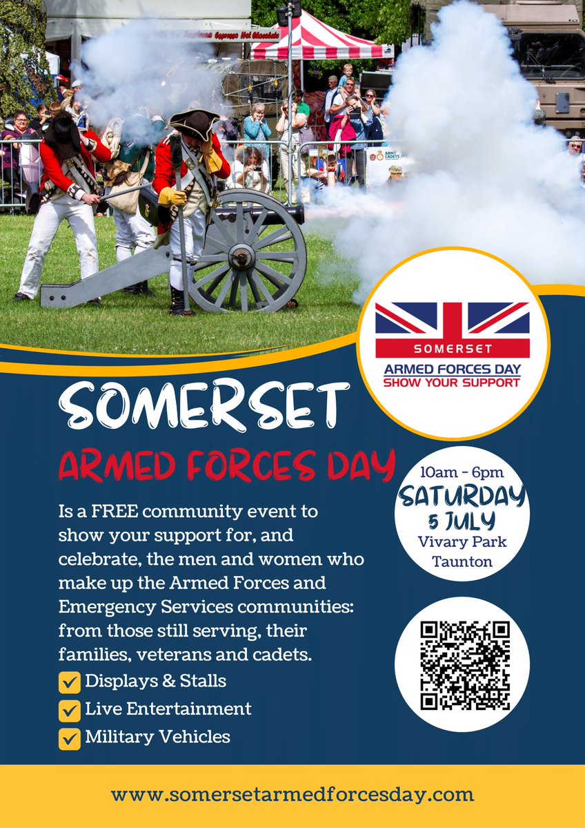 We are down at Vivary Park today for Armed Forces Day. Lots to do and it’s free so come on down. We’re also broadcasting live so if you can’t make it, give us a listen.