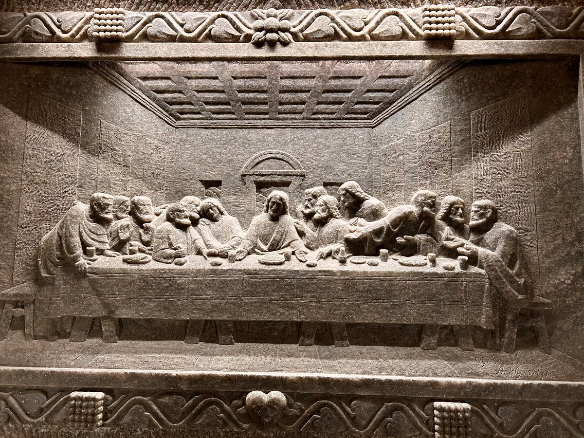 Any tour of #Poland must include the #Wieliczka #SaltMines—mined from the 1300s through 1996, shafts reach 1’000’ deep, span 165km, &amp; are marked by hand-carved salt sculptures. Highlight:  huge active chapel where #Mass is said every Sunday AM… before tourists come! #travel