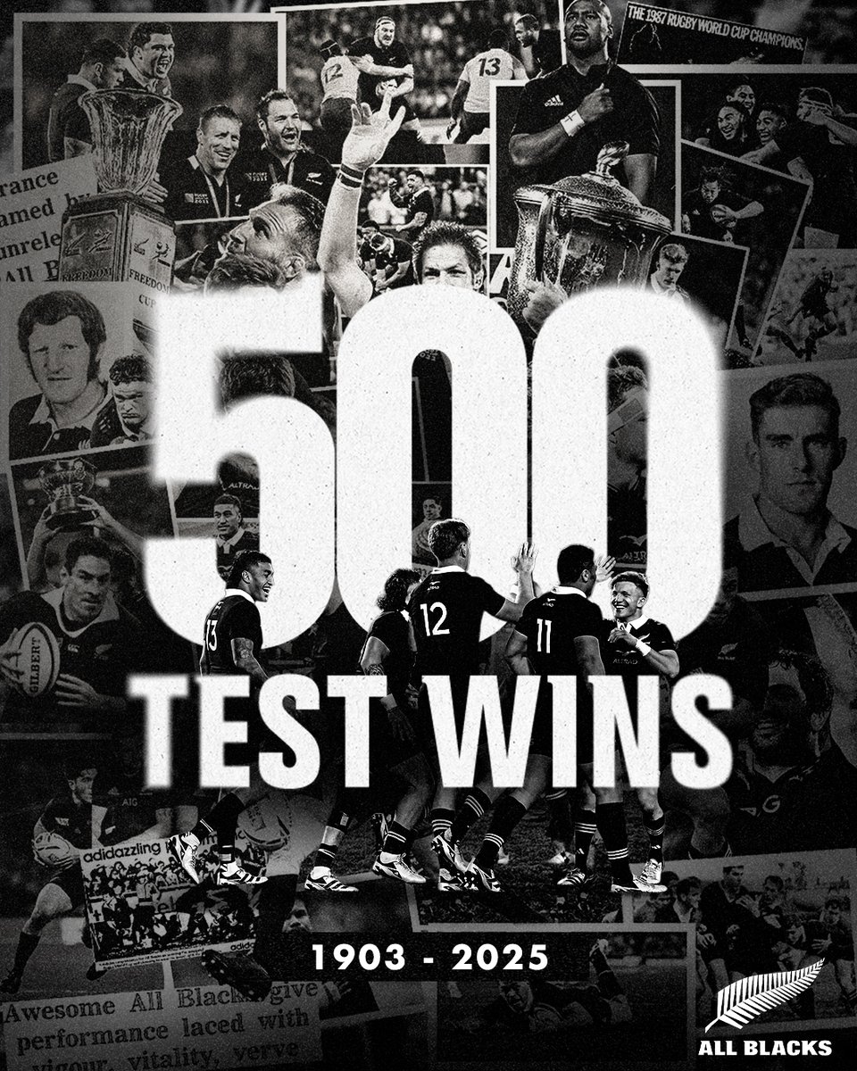 History! First team to reach 500 Test wins! 🇳🇿🌿

What’s been your most memorable Test win?!