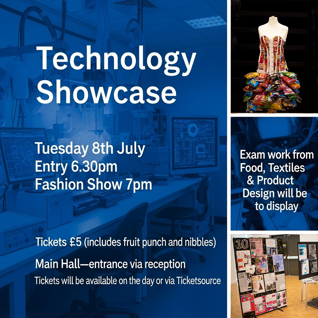 Technology Showcase Tuesday 8th July 6.30pm-8pm
Fashion show, canapes &amp; product design displays

ticketsource.co.uk/kenilworthscho…