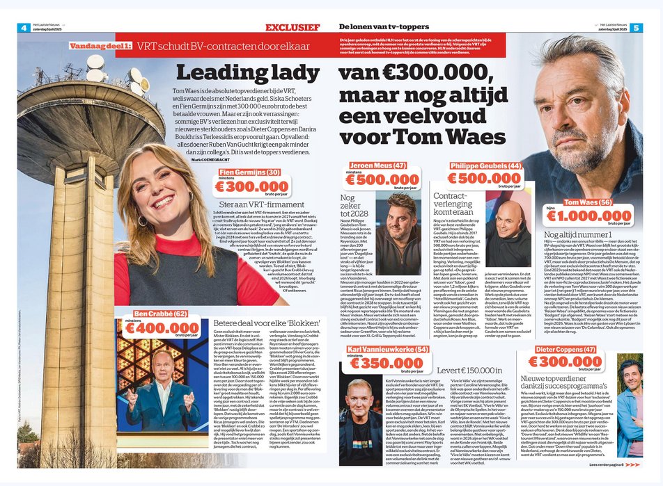 TomVandendriese's tweet photo. De VRT betaalt exuberante salarissen aan schermgezichten vanuit een commerciële logica naar verluidt. Bovendien wil ze steeds meer reclame kunnen brengen. Eveneens vanuit een commerciële logica. Wie commercieel wil zijn, wordt best een marktspeler. 

Tenslotte vervult de VRT haar fundamentele kerntaak niet: fair and balanced de bevolking correct informeren over de politieke en maatschappelijke uitdagingen in onze samenleving. Dat is de fundamentele reden van bestaan voor een openbare omroep in een democratie.

In de plaats daarvan gedraagt VRT zich als een privaat bedrijf, waarbij journalisten zichzelf te vaak als activisten manifesteren die de bevolking niet informeren over wat ze moeten weten, maar proberen te manipuleren over wat ze moeten denken.

Privatisering van de VRT is noodzakelijk. #regimepers