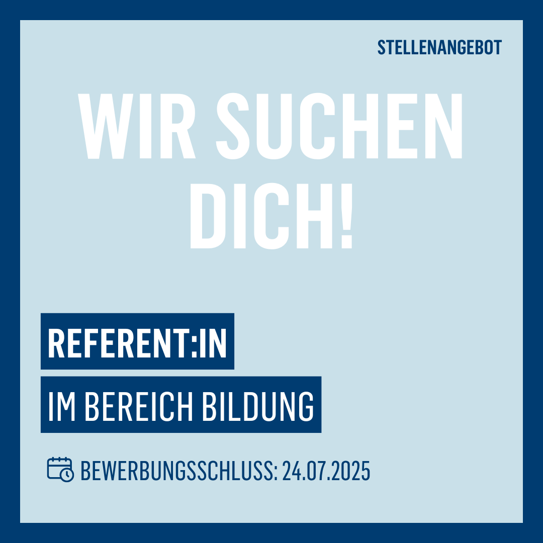 🤝Du suchst eine neue Herausforderung? Dann komm in unser Team!

🎉Wir suchen zum nächstmöglichen Zeitpunkt Unterstützung in unserer Abteilung Bildung.

⏰Bewerbungsschluss ist der 24. Juli 2025.

➡️Hier mehr erfahren: bit.ly/4eC33tl