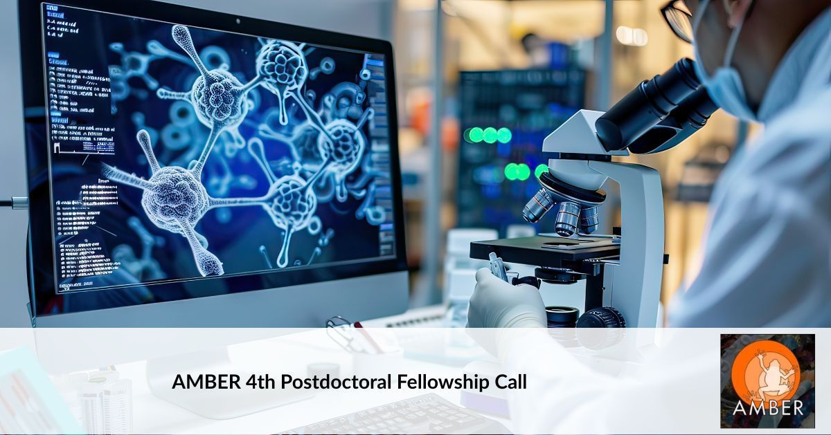 Excited to advance the frontiers of biological imaging and multiscale analysis? AMBER is recruiting around 20 #postdocs across four innovative topics, from molecular interactions to protein structure and biomedical imaging. Apply by Sept 8th! buff.ly/sbEBNlq