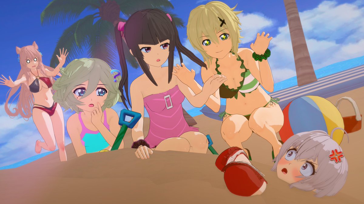 WarbladeK's tweet image. Kirika: Always did wonder how soft Chris-Senpai was...
Chris: Hell NO!
Shirabe: Kiri-chan, you idiot.
Elfnein: This must be what human women call "skinship"...
Maria: HEY! Don't teach Elfnein weird things!
#SYMPHOGEAR #シンフォギア #symphogearxd #コイカツ #koikatsu #KoikatsuParty