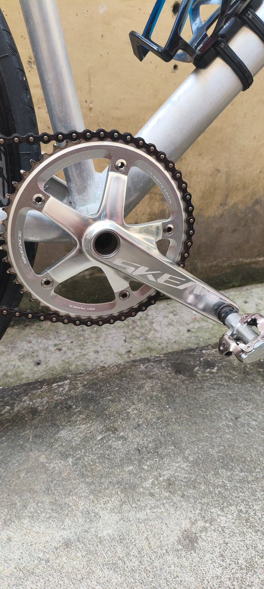 keiranath's tweet photo. #fnfjb 
#wts 
Crankset skeace 48t (800k) 
Cleat Shimano m520 (250k) 
Kardus dan tapal ada

Tokped ready https://t.co/5WaF1yfqNC