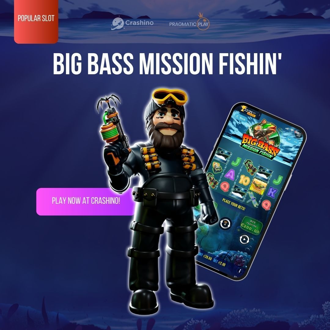 ⭐️Popular Game: Big Bass Mission Fishing 🎣

Dive into the deep with Big Bass Mission Fishing and reel in the excitement! Crashino Play is here – cast your line and land the big one today!

🤩 Volatility: High
💵 Max Multiplier Win: 10,000x

👉🏻 Play now: crashino.com/en/casino/prag…