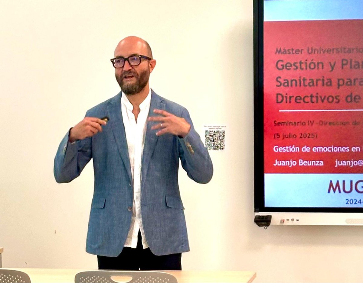 SEDISA (@sedisa_net) on Twitter photo 🤔 ¿Podemos liderar sin entender las emociones de nuestro equipo?
En el Seminario V de #MUGYPS, Juanjo Beunza profundiza en la identificación de emociones en la dirección de personas 
🧠 Clave en el #liderazgo en #GestiónSanitaria #DirectivosdelaSalud 🤔 ¿Podemos liderar sin entender las emociones de nuestro equipo?
En el Seminario V de #MUGYPS, Juanjo Beunza profundiza en la identificación de emociones en la dirección de personas 
🧠 Clave en el #liderazgo en #GestiónSanitaria #DirectivosdelaSalud