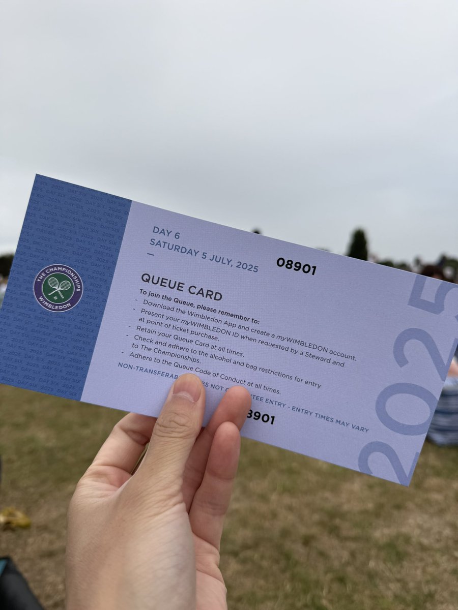 Today I'm in the queue. It’s tough, but could be say it’s a fair ticket system.