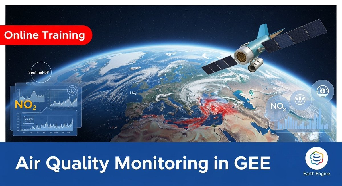 GISRSStudyHacks's tweet image. Air Quality Monitoring in Google Earth Engine
Tutorial Link: youtube.com/live/xXWtVYtgE…
For more information about registration, visit our website: studyhacksgeospatial.com/google-earth-e…
#AirQualityMonitoring #GoogleEarthEngine #RemoteSensing #Sentinel5P #EarthObservation