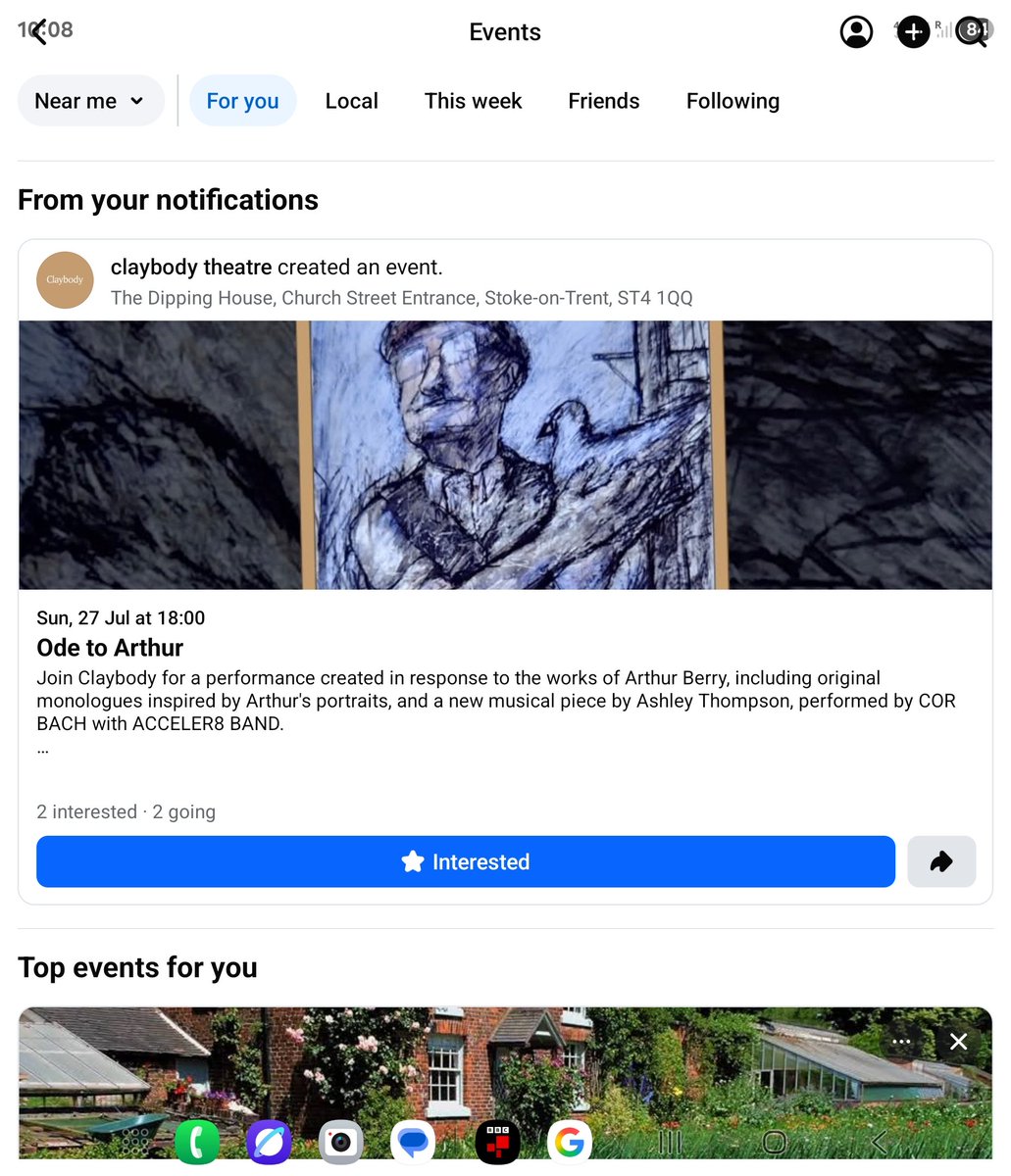 Another fantastic Claybody Theatre event that we're greatly looking forward to!