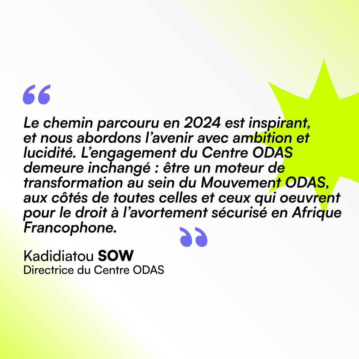 Le rapport annuel 2024 ODAS est disponible ❗

Une année d'engagement, de solidarité féministe et d'actions concrètes pour défendre les droits des femmes, notamment le droit à un avortement sécurisé en Afrique francophone.

• Francais centre-odas.org/wp-content/upl…

• Anglais