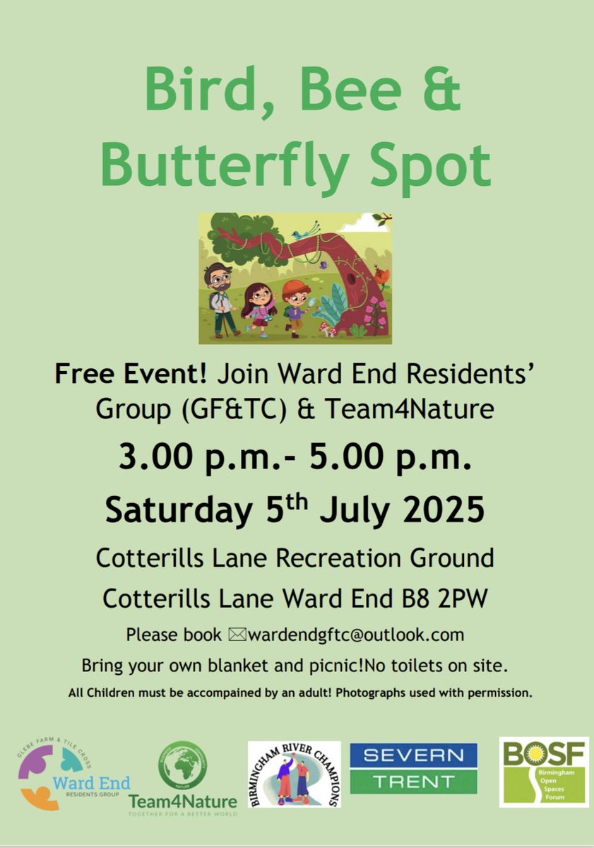 Ward End Residents' Glebe Farm & Tile Cross (@wardendgftc) on Twitter photo Today! Looking forward to this walk lead by <a href="/Chris4Patches/">Chris Millward Jnr</a> <a href="/Team4Nature/">Team4Nature</a> <a href="/BOSFonline/">BOSF - @bosfonline.bsky.social 🦋</a> Today! Looking forward to this walk lead by <a href="/Chris4Patches/">Chris Millward Jnr</a> <a href="/Team4Nature/">Team4Nature</a> <a href="/BOSFonline/">BOSF - @bosfonline.bsky.social 🦋</a>