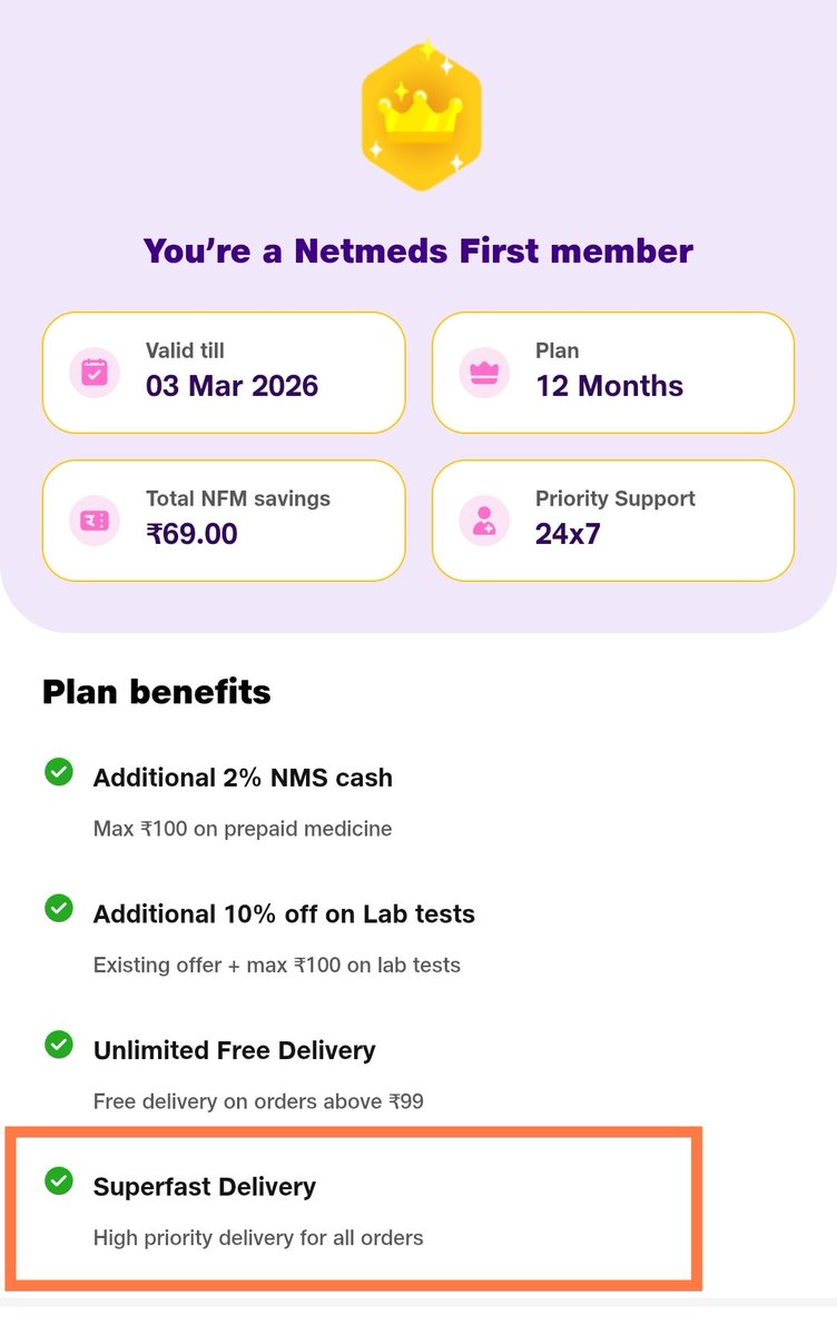 Darshan613's tweet photo. @NetMeds I am a first member and please see the last plan benefit...I is it really true ? Or just a marketing ? https://t.co/87MfBn826f