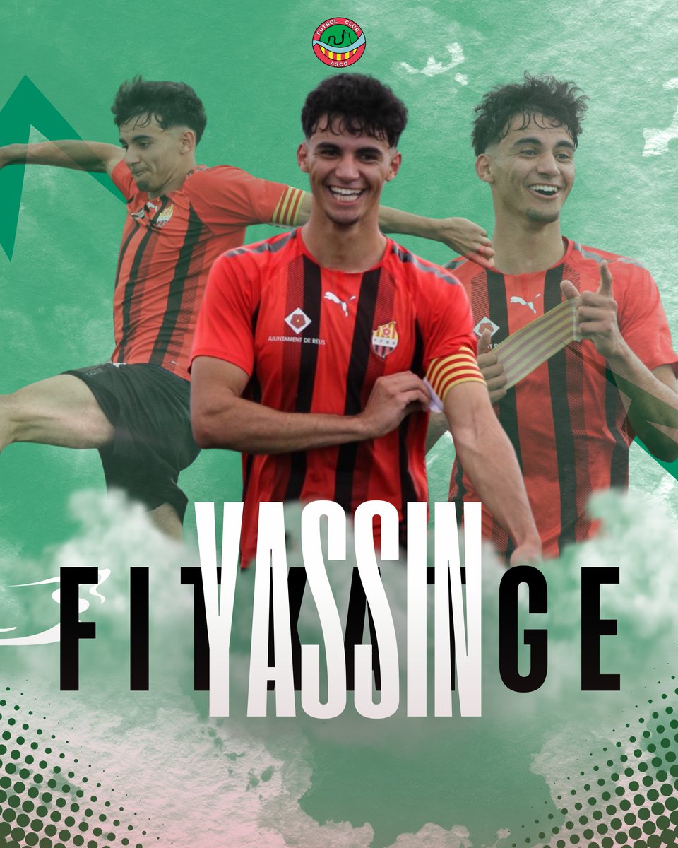 💥 𝗕𝗘𝗡𝗩𝗜𝗡𝗚𝗨𝗧, 𝗬𝗔𝗦𝗦𝗜𝗡!

✍ Yassin Jadiani és nou jugador del
FC Ascó per la temporada 2025-2026.

💚 Un autèntic plaer que vesteixis la samarreta del FC
Ascó!

#FCAscó #FutbolCatalà #1cat3 #PrimeraCatalana
#futcat