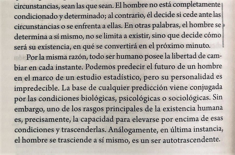 literlandweb1's tweet photo. "Todo ser humano posee la libertad de cambiar en cada instante".
 "El hombre en busca de Sentido", Viktor Frankl https://t.co/LG41cT5yrG