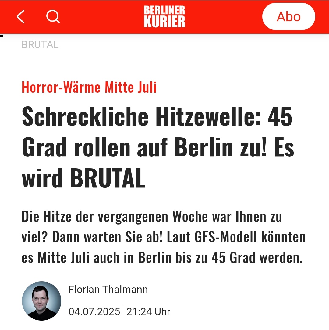 Jetzt kommt die Mutter aller Hitzewellen.