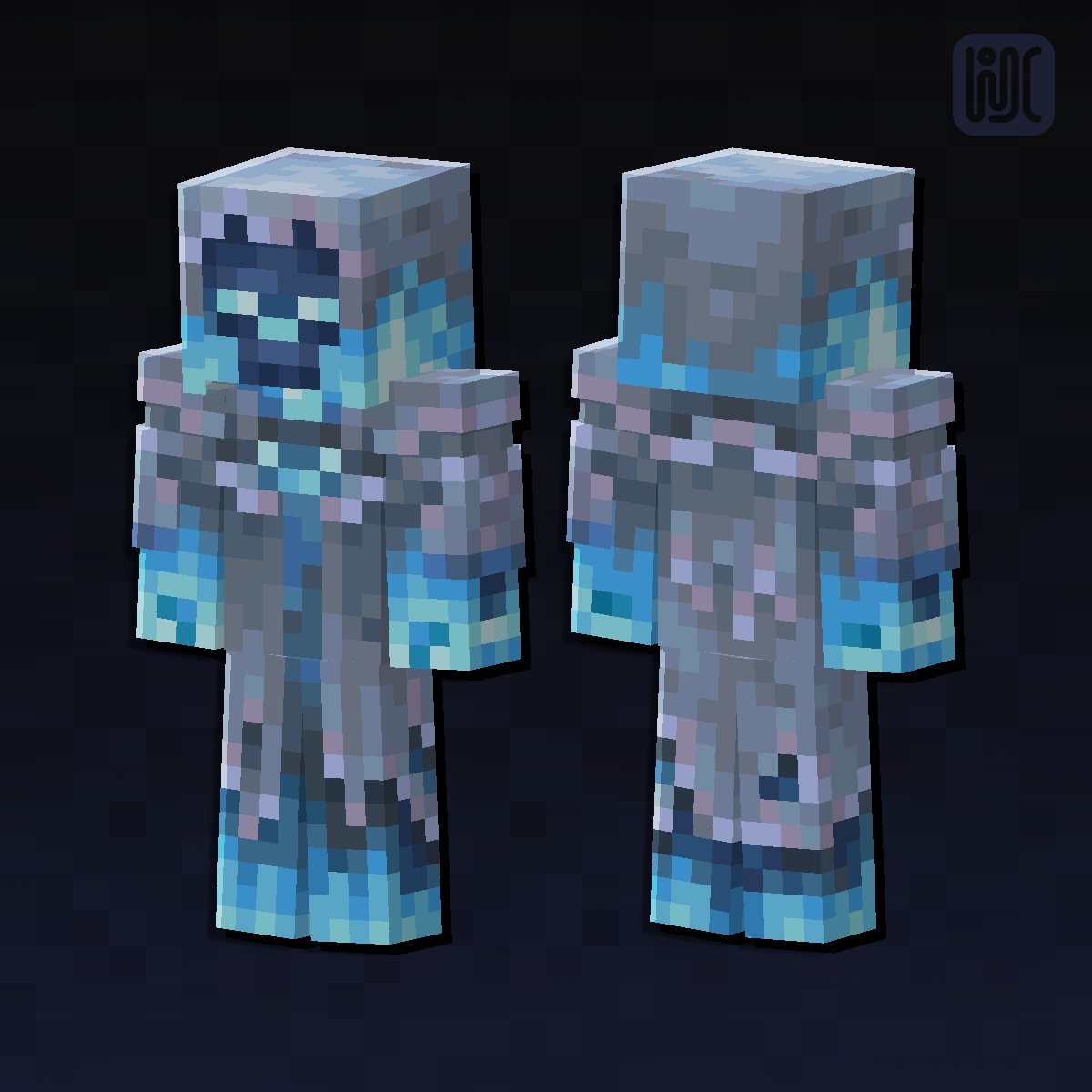hidyk_official's tweet image. A mortal soul, sparkling with bright blue pure light, doomed to eternal wandering through the tomb, moves from one skeleton to another, trying to find at least some peace...
#minecraft #pixelart #blockbench
