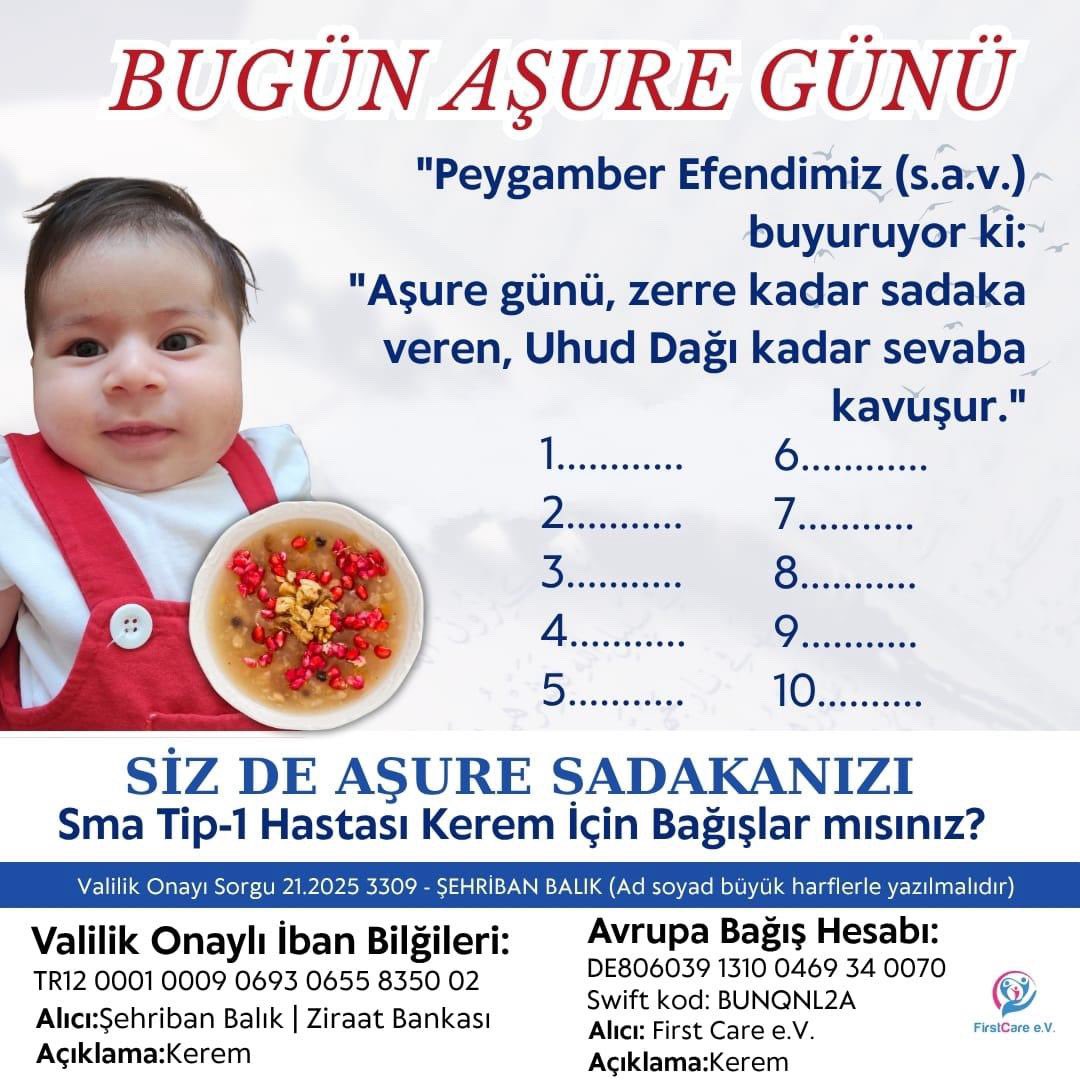 VALİLİK ONAYLI BAĞIŞ HESAPLARIMIZ

EUR : TR550001000906930655835004

USD : TR820001000906930655835003

TRY: TR12 0001 0009 0693 0655 8350 02

Alıcı Şehriban balık 
Açıklama : Kerem balık

SMA TİP 1 KEREM BALIK

Valilik onayı : 21.2025.3309

#smakerembalık
#keremeumutol