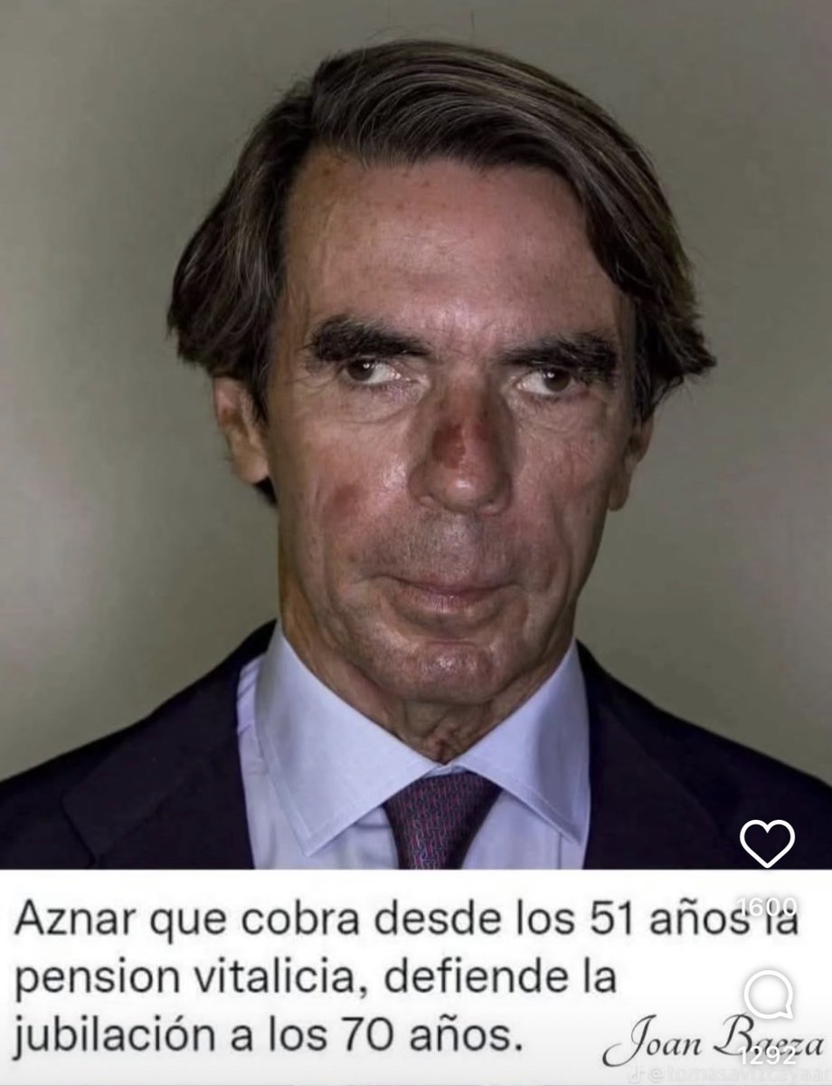 Joder qué careto,asusta al miedo..De tanta maldad que tiene se ha quedao hasta vizco.