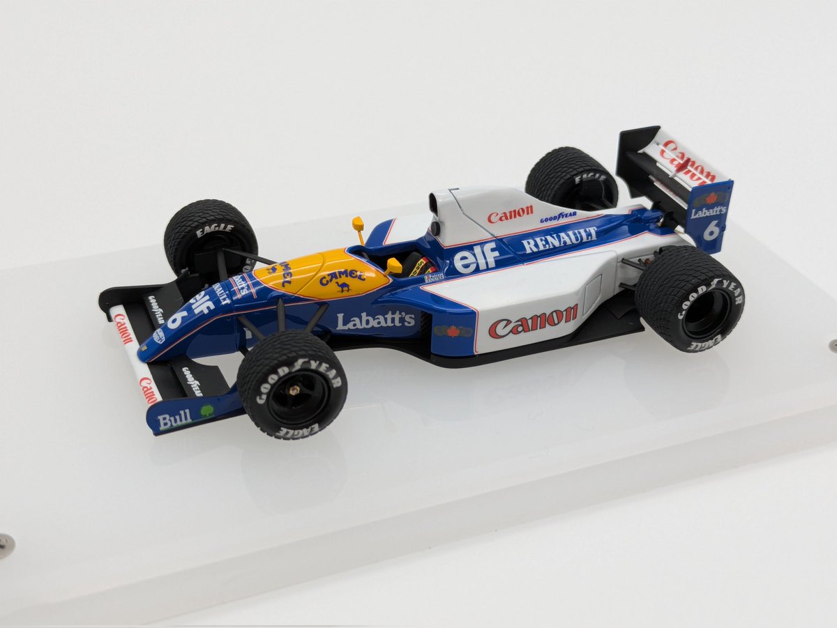 ということで、完成しました〜🤭

フルスクラッチ（デジタル）　1/43
Williams Renault FW14
1991 USA G.P.
#43オモロー
#FW14