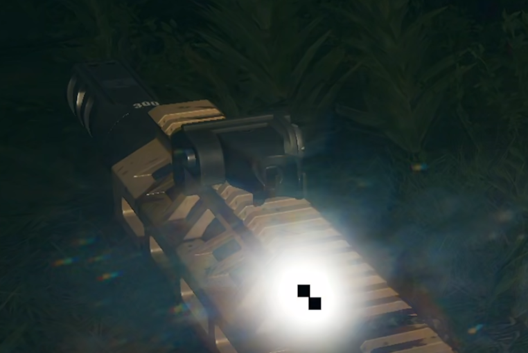 CGoblin's tweet photo. theHunter: Call of the Wild で、プレイヤーの銃や腕に黒い四角と、その周囲が発光する現象は設定のグラフィック⇒アンチエイリアスで"FXAA ＋ TAA"にしないと発生すると公式サポートから返答、TAA嫌いだから切っててこの現象に困ってた。 https://t.co/FGcqC5Sk1g