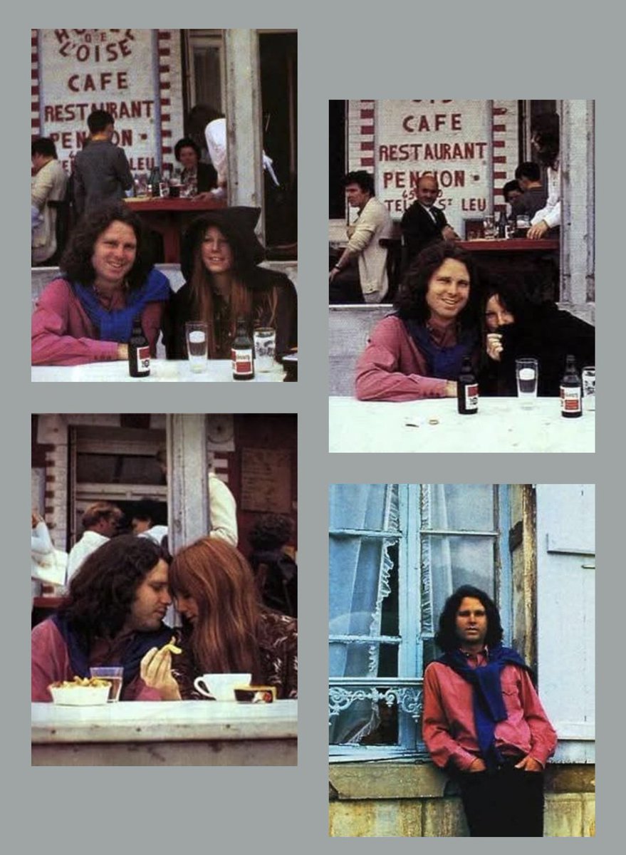 The last known pictures of Jim Morrison with Pamela – taken on 28.06.1971 in Paris, he died a few days later on 03.07.1971