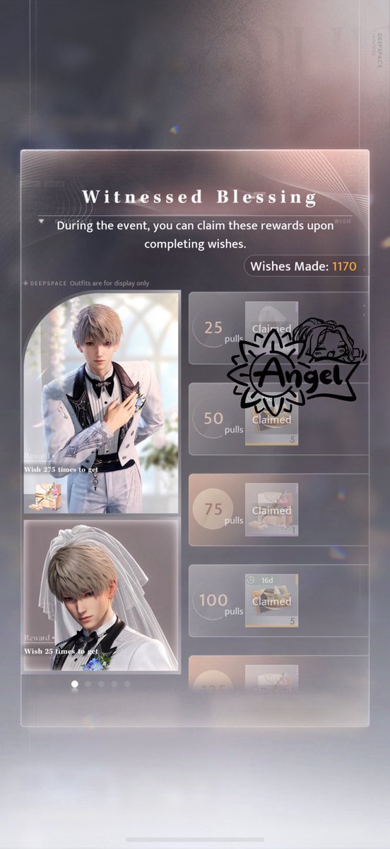_itsmeangge's tweet photo. 1,170 pulls to R3 all the “wedding” cards 💍

• used the crate to R3 Rafayel’s
• lost to 7 standard 5-stars
    🐠 Your Fragrance x2
    ❄️ Gentle Twilight
    🚗 Captivating Lesson
    🍎 Exclusive Aftertaste
    ⭐️ Precious Bonfire
    🍎 Hidden Waves

So that was smth 😂 https://t.co/kyGEjBEDWp