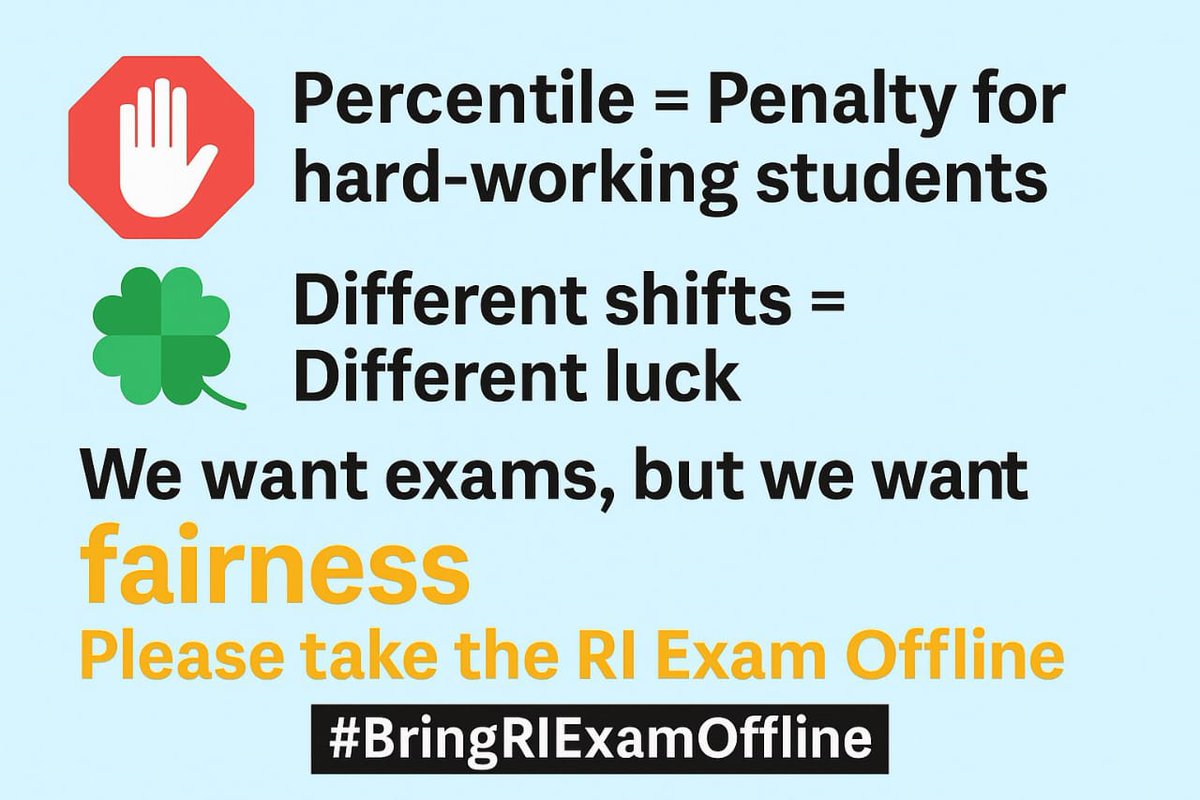akki_rajat's tweet photo. #BringRIExamOffline https://t.co/ewrAtDbh3i