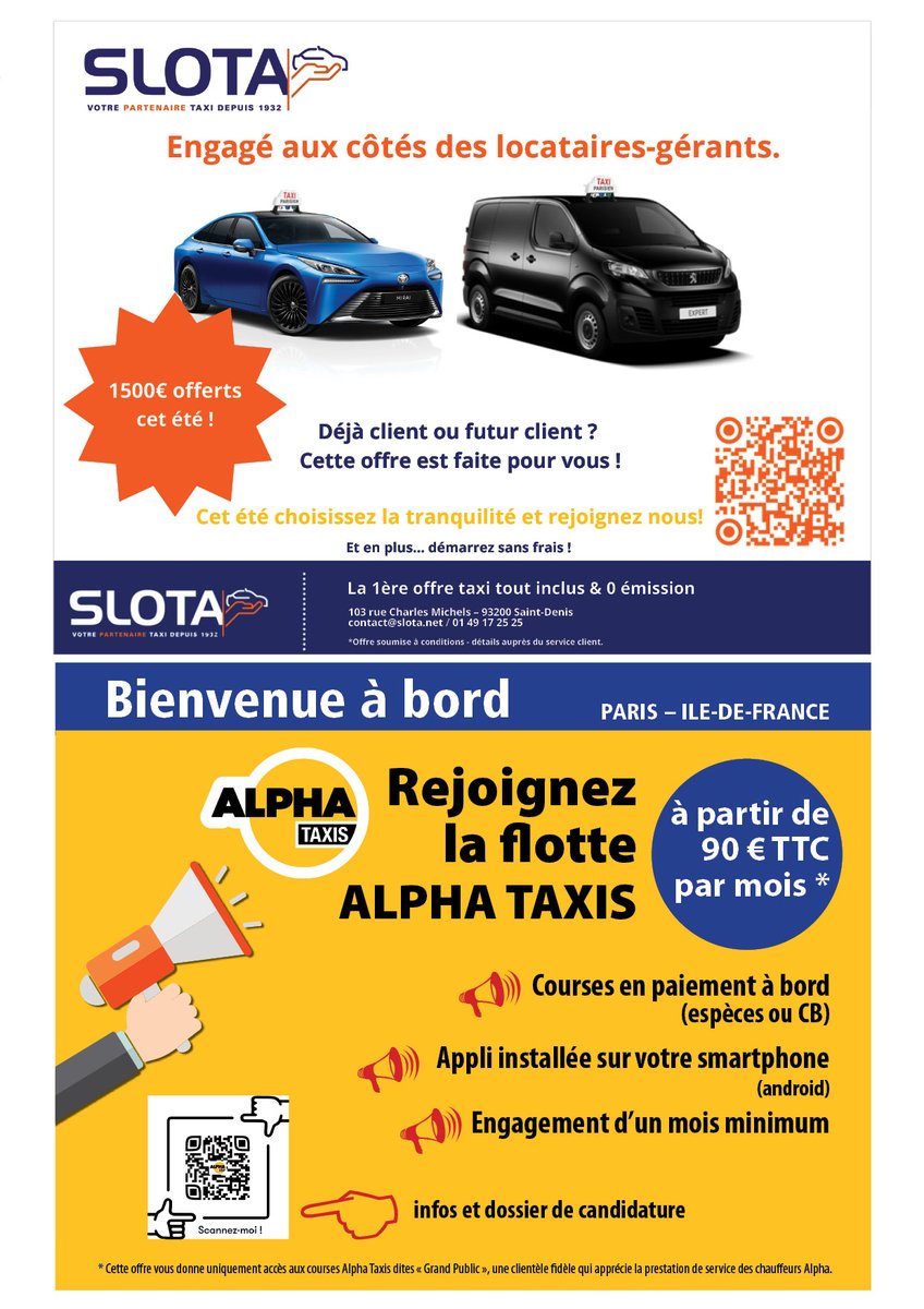 100% NEWS TAXIS N°301
INNOVATION : Les taxis hydrogène ont le vent en poupe !
Lire l’article – 100pour100news.com/2025/07/01/les…
#taxi #mobilité #transports #Actualités #vtc #plateformes #AssuranceMaladie #TransitionEnergetique #G7 #DevenirChauffeur