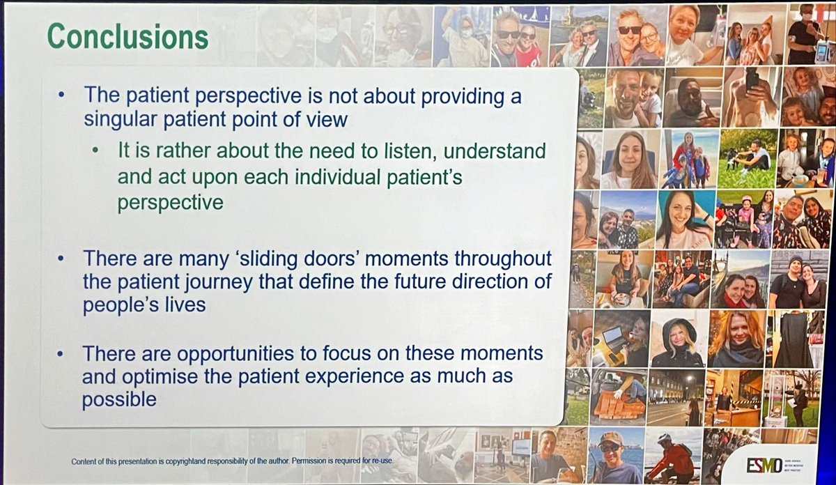 Angela Lamarca (@drangelalamarca) on Twitter photo Closing remarks at <a href="/myESMO/">ESMO - Eur. Oncology</a> #ESMOGI25
Patient perspective lecture by #Dice
Many steps to improve
👉Early diagnosis- let’s be proactive
👀Early on-set
🤝Decision making beyond signing informed consent
🫂Communication - what, how, when matters
#ESMOAmbassadors Closing remarks at <a href="/myESMO/">ESMO - Eur. Oncology</a> #ESMOGI25
Patient perspective lecture by #Dice
Many steps to improve
👉Early diagnosis- let’s be proactive
👀Early on-set
🤝Decision making beyond signing informed consent
🫂Communication - what, how, when matters
#ESMOAmbassadors