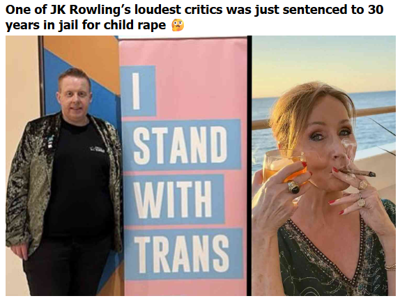 ActualWoman87's tweet photo. I mean, is anyone shocked? @jk_rowling #transtifa #transactivists https://t.co/uTEhq9gpLm