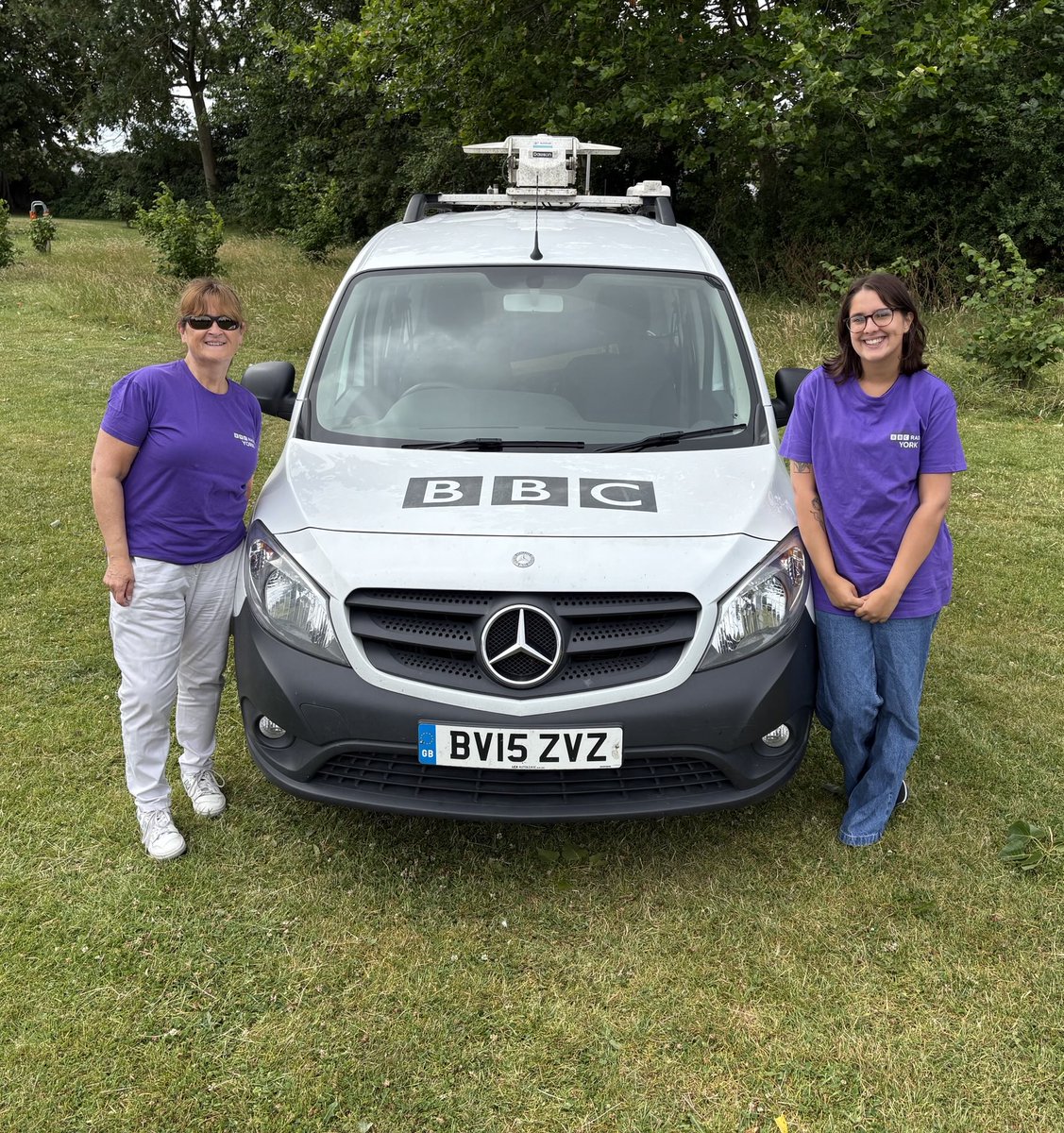 We’re here #starbeckfest at Belmont Field #starbeck ⁦<a href="/BBCYork/">BBC York</a>⁩ 11-5 come and win one of our designer tote bags! And say hello