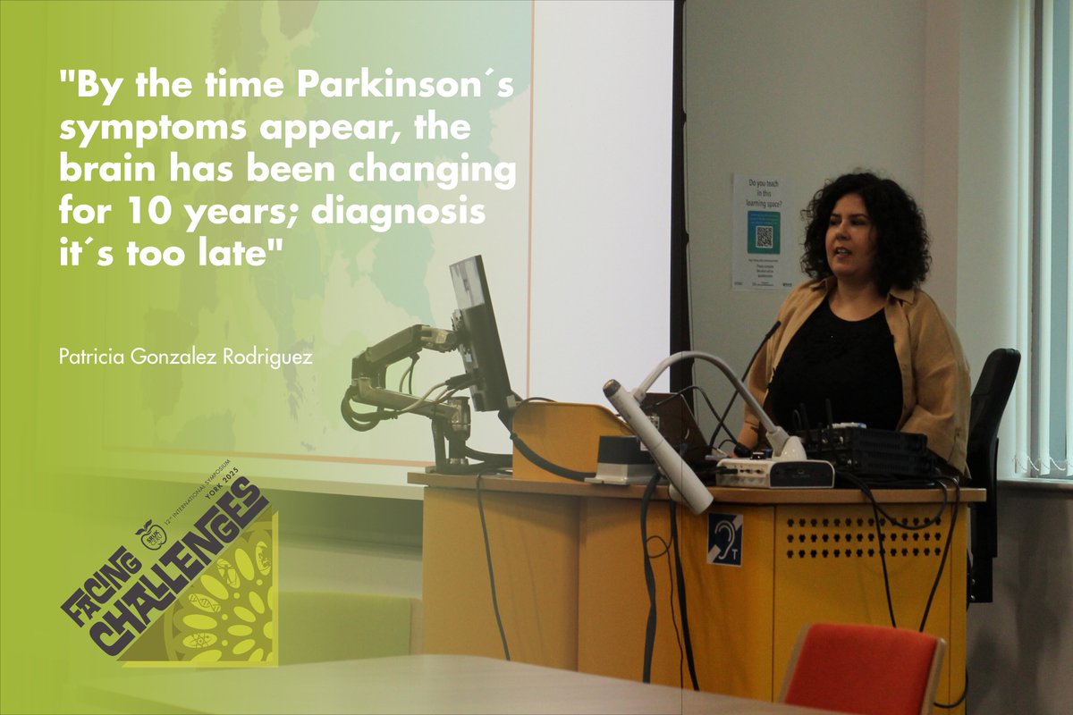 The first keynote speaker of the day, <a href="/pgonzrodriguez/">Patricia González-Rodríguez #SinCienciaNoHayFuturo</a> from <a href="/ibis_sevilla/">IBiS</a>, discussed how dopaminergic neurons change their metabolism to survive.
#Parkinson #SRUK2025 #FacingChallenges