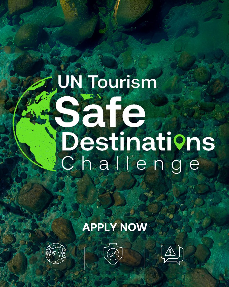 UNWTOAcademy's tweet image. Introducing the UN Tourism SAFE-D Challenge!
Tourism needs innovation to tackle climate hazards, cyber threats & crisis response. 💡
If you're a startup, #MSME, or public innovator, this is your call 🌍
🔗 f.mtr.cool/gabysxmqyr
#SAFE_D #TourismResilience #TourismInnovation