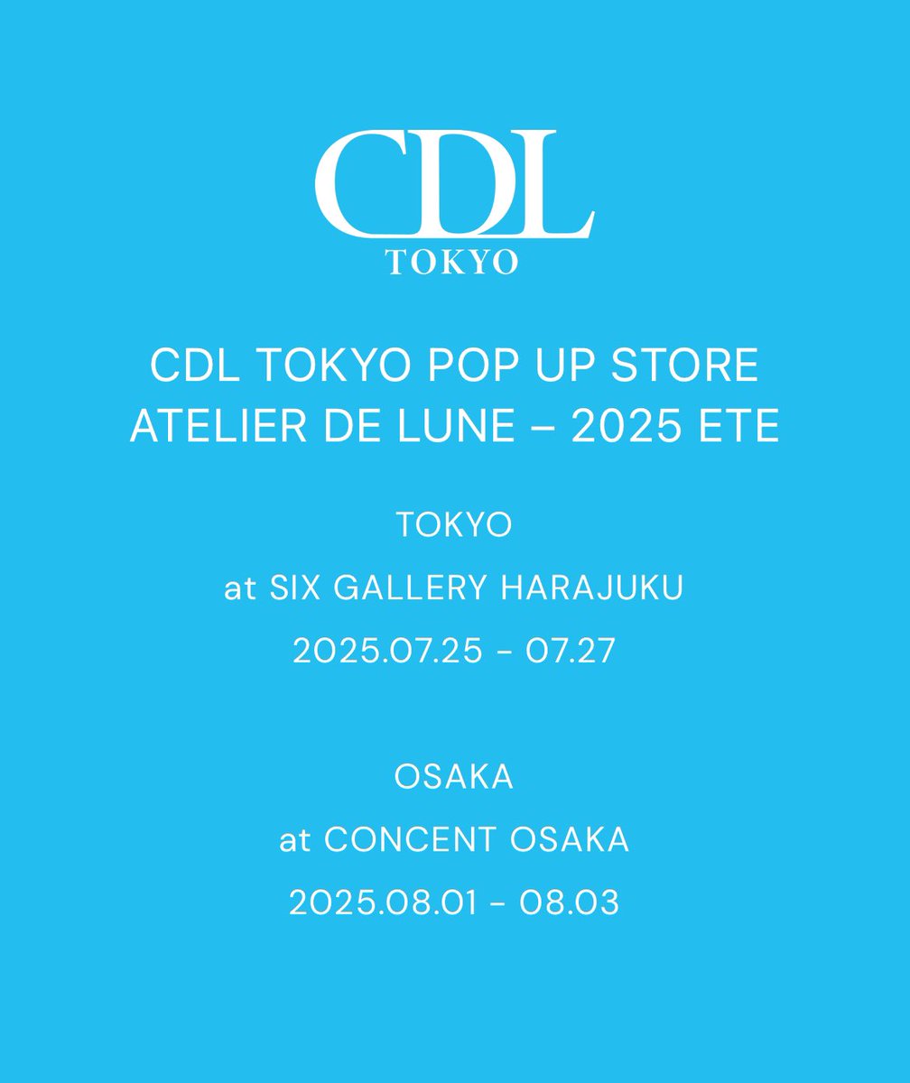 CDL TOKYO 大阪POPUP限定 CDL TOKYO ノベルティ大阪限定色 CDL TOKYO POP UP STORE 大阪