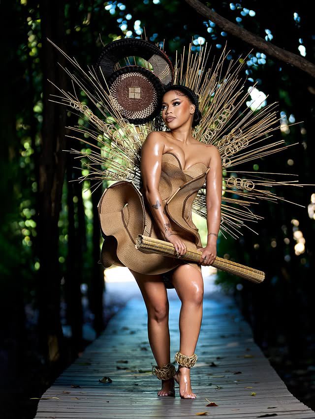 Anele 'Ney the Bae' Zondo at the Hollywoodbets Durban July 2025