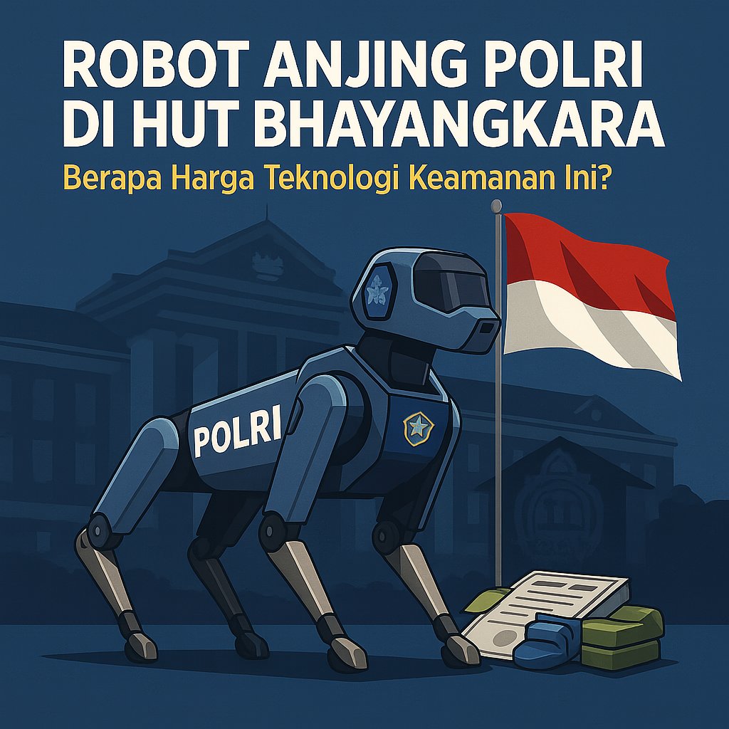 gisgiskaa's tweet image. Robot anjing Polri tampil di HUT Bhayangkara ke-78!
Canggih &amp;amp; futuristik—bisa bantu operasi keamanan bahkan penjinakan bom.
Berapa harganya?
👉 narayapost.com/robot-anjing-p…
#Polri #RobotAnjing #HUTBhayangkara #NarayaPost #TeknologiKeamanan