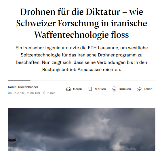 Mohammad Abedini, Sohn eines einflussreichen Ayatollahs, ist eine Schlüsselfigur im iranischen Drohnenprogramm. Seine Firma entwickelt Navigationssysteme für die Shahed-Kamikazedrohnen, die in der Ukraine Tod und Zerstörung bringen. Im Dezember 2024 wird Abedini am Flughafen