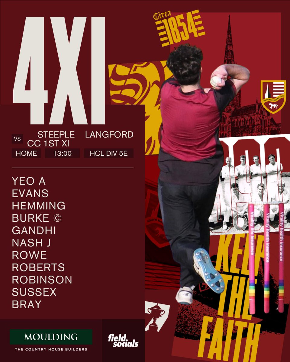 Today's games, Saturday 5th June.  🙏 for no rain! #KeepTheFaith <a href="/AltonCricket/">Alton Cricket Club</a> <a href="/KeralaCricketC1/">Kerala Cricket Club Portsmouth</a> <a href="/MudefordCc/">Mudeford CC</a> <a href="/steeplelangford/">Steeple Langford CC</a>