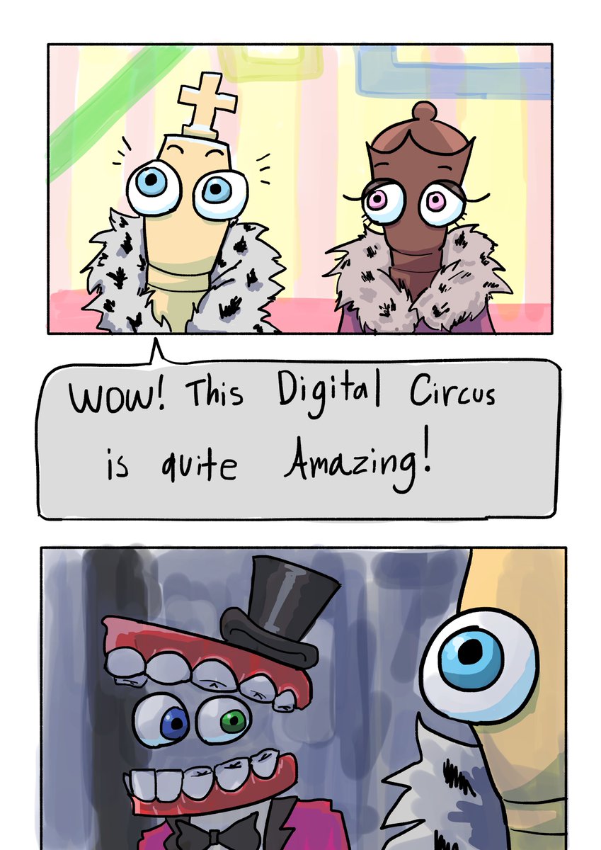 Say that again....
#tadc #TheAmazingDigitalCircus #Kane #Kinger #Queenie