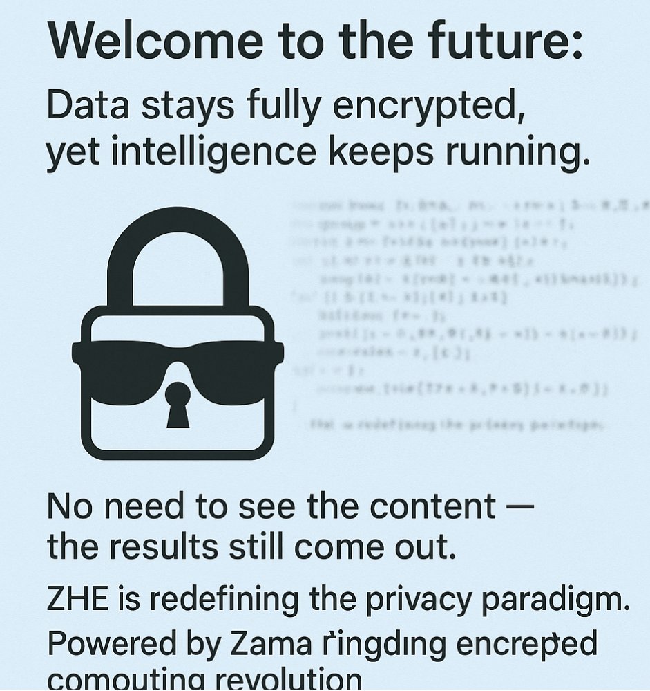 Welcome to the future:
Data stays fully encrypted, yet intelligence keeps running.
No need to see the content — the results still come out.
FHE is redefining the privacy paradigm.
Zama is leading the encrypted computing revolution.

#ZamaCreatorProgram  <a href="/zama/"></a>