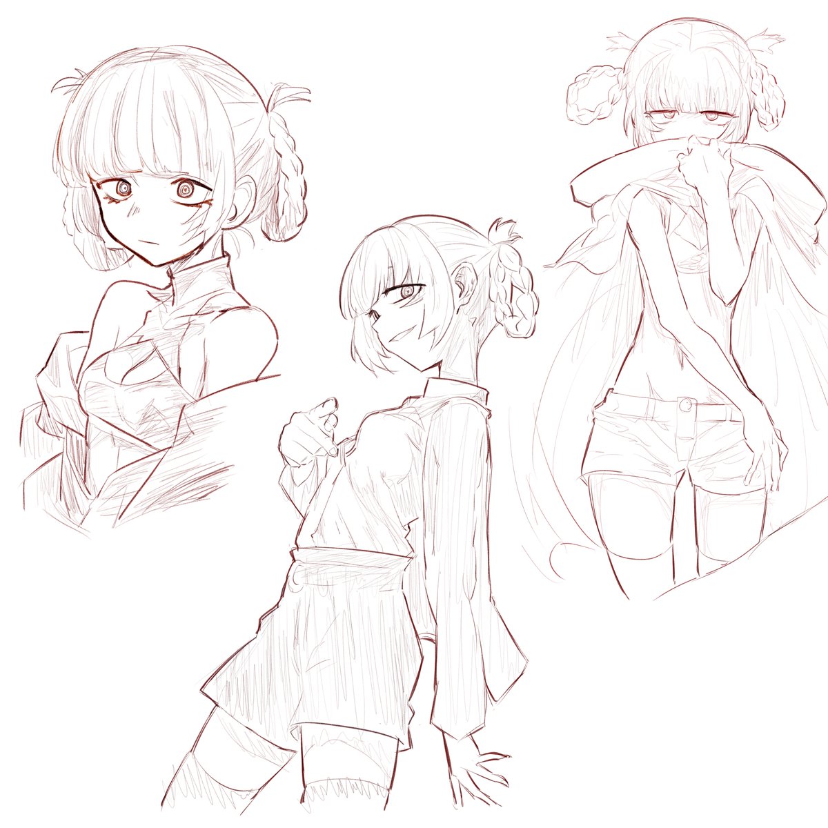 ナズナちゃん模写
体型ほんと好き