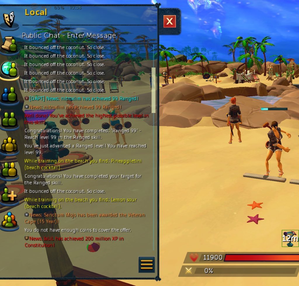 nitroxlim's tweet image. Ranged maxed almost done with all my f2p skills. I have magic and runecrafting left to train but first time to chill #runescape